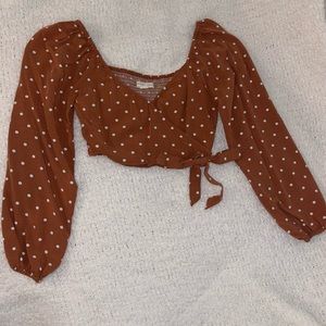 Quarter sleeve crop top!